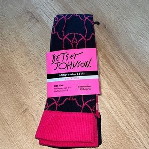 Betsey Johnson compression socks